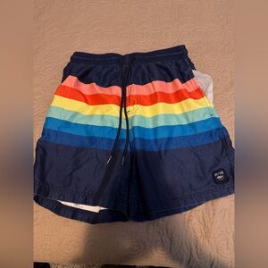 Rip Curl Men's Multicolor Stripe Athletic Shorts